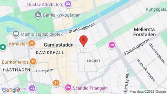 Kontorslokaler att hyra i Malmö Centrum - kort over placeringen