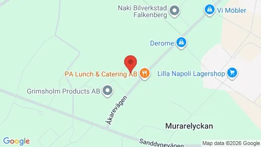 Industrilokaler att hyra i Falkenberg - kort over placeringen