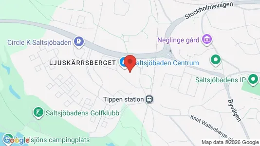 Lagerlokaler att hyra i Nacka - kort over placeringen