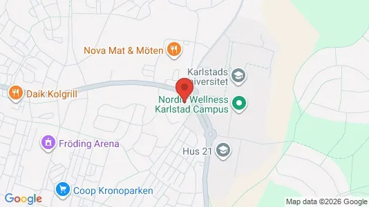 Kontorslokaler att hyra i Karlstad - kort over placeringen