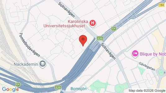 Kontorslokaler att hyra i Solna - kort over placeringen