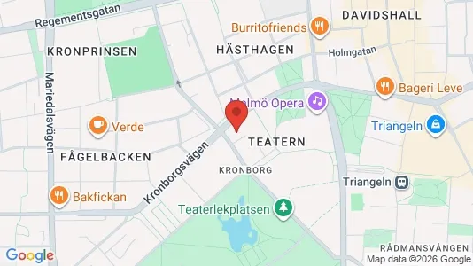 Kontorslokaler att hyra i Malmö Centrum - kort over placeringen
