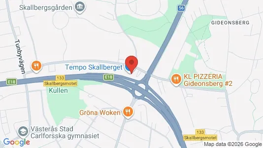 Kontorslokaler att hyra i Västerås - kort over placeringen