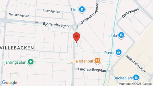 Kontorslokaler att hyra i Lundby - kort over placeringen