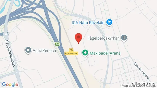 Lagerlokaler att hyra i Mölndal - kort over placeringen