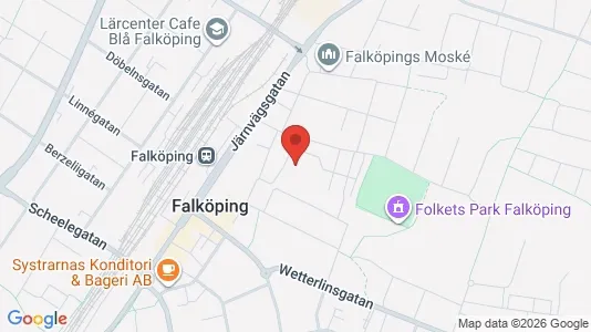 Affärslokaler att hyra i Falköping - kort over placeringen