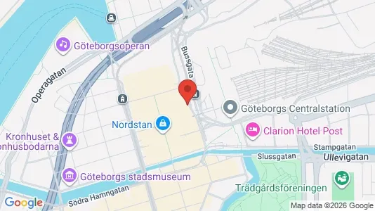Kontorslokaler att hyra i Göteborg Centrum - kort over placeringen