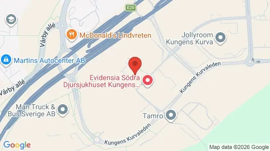 Kontorslokaler att hyra i Huddinge - kort over placeringen