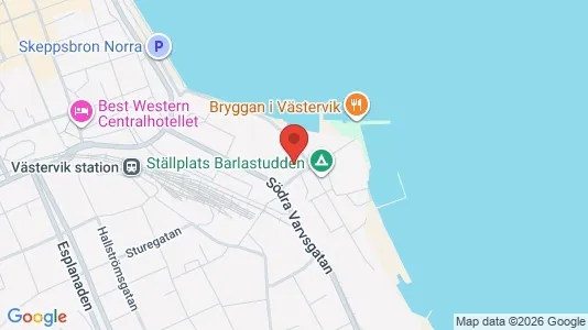 Kontorslokaler att hyra i Västervik - kort over placeringen