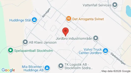 Affärslokaler att hyra i Haninge - kort over placeringen