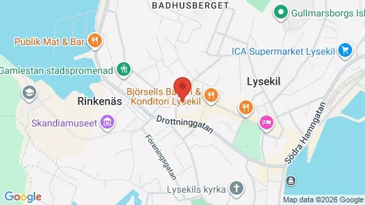 Kontorslokaler att hyra i Lysekil - kort over placeringen
