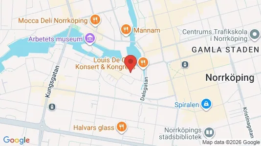 Affärslokaler att hyra i Norrköping - kort over placeringen