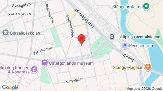 Affärslokaler att hyra i Linköping - kort over placeringen