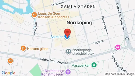 Affärslokaler att hyra i Norrköping - kort over placeringen