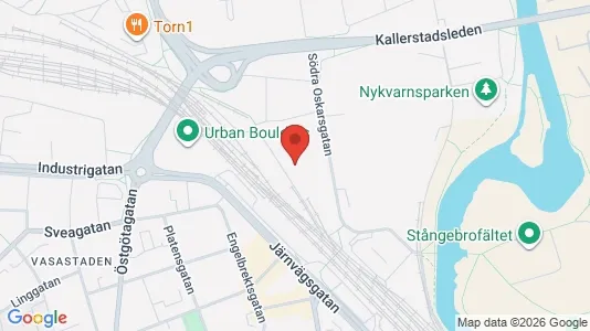 Affärslokaler att hyra i Linköping - kort over placeringen
