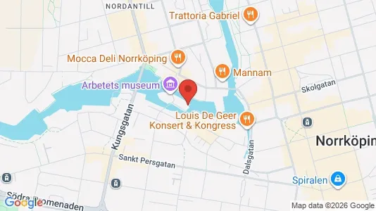 Affärslokaler att hyra i Norrköping - kort over placeringen
