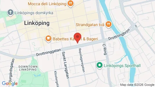 Affärslokaler att hyra i Linköping - kort over placeringen