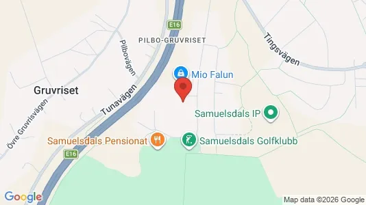 Affärslokaler att hyra i Falun - kort over placeringen