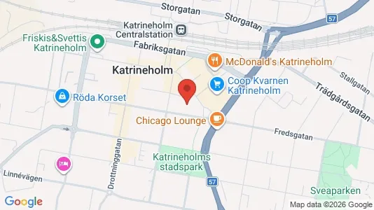 Affärslokaler att hyra i Katrineholm - kort over placeringen
