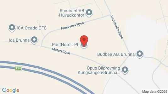 Lagerlokaler att hyra i Upplands-Bro - kort over placeringen
