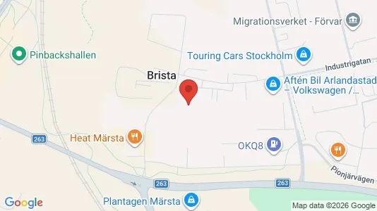 Industrilokaler att hyra i Sigtuna - kort over placeringen