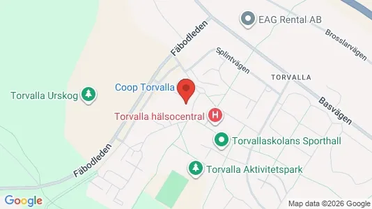Kontorslokaler att hyra i Östersund - kort over placeringen
