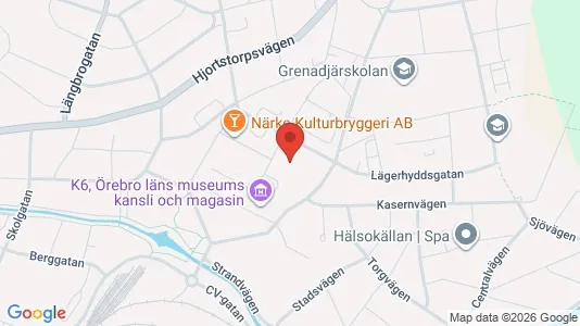 Affärslokaler till försäljning i Örebro - kort over placeringen
