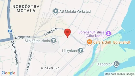 Affärslokaler till försäljning i Motala - Bild från Google Street View