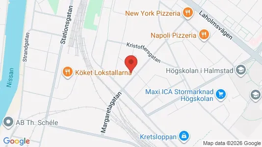 Affärslokaler till försäljning i Halmstad - kort over placeringen