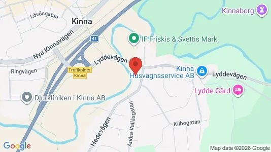 Bostadsfastigheter till försäljning i Mark - kort over placeringen