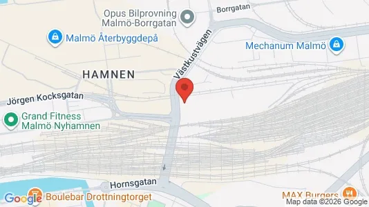 Kontorslokaler att hyra i Malmö Centrum - kort over placeringen