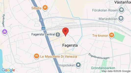 Affärslokaler att hyra i Fagersta - kort over placeringen