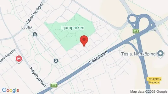 Affärslokaler att hyra i Norrköping - kort over placeringen