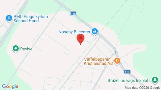 Affärslokaler att hyra i Kristianstad - Bild från Google Street View