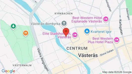 Kontorslokaler att hyra i Västerås - kort over placeringen