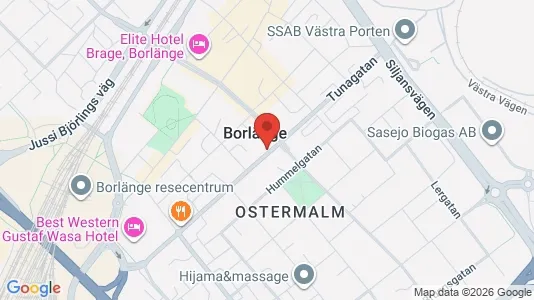 Kontorslokaler att hyra i Borlänge - kort over placeringen
