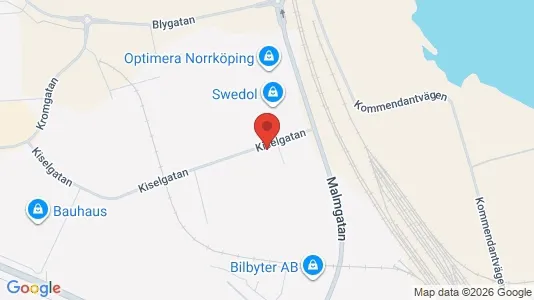Affärslokaler till försäljning i Norrköping - kort over placeringen