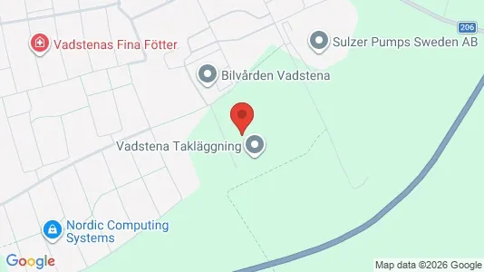 Affärslokaler till försäljning i Vadstena - kort over placeringen