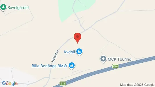 Affärslokaler till försäljning i Borlänge - kort over placeringen