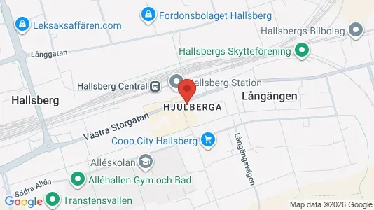 Kontorslokaler att hyra i Hallsberg - kort over placeringen