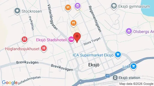 Affärslokaler att hyra i Eksjö - Bild från Google Street View
