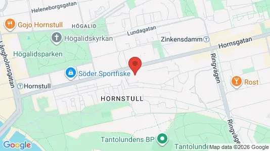 Kontorslokaler att hyra i Södermalm - kort over placeringen