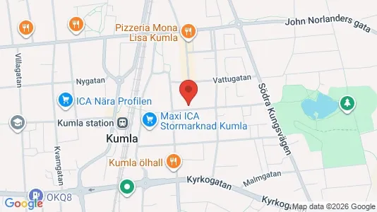 Affärslokaler att hyra i Kumla - kort over placeringen