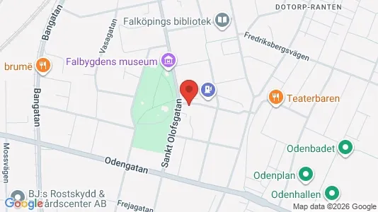 Affärslokaler att hyra i Falköping - kort over placeringen