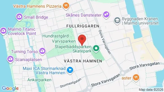 Kontorslokaler att hyra i Malmö Centrum - kort over placeringen
