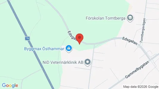Affärslokaler att hyra i Östhammar - kort over placeringen