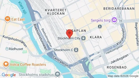 Kontorslokaler att hyra i Stockholm Innerstad - kort over placeringen