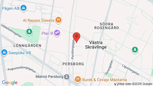 Affärslokaler att hyra i Rosengård - kort over placeringen