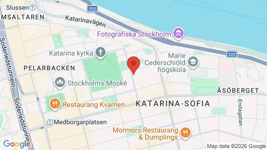 Kontorslokaler att hyra i Södermalm - kort over placeringen