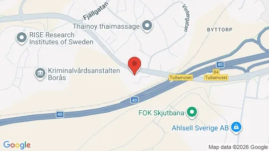 Affärslokaler till försäljning i Borås - kort over placeringen